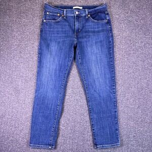 Levis Boyfriend Jeans Womens 30x27 Med Wash Crop Stretch Denim Casual Fits32x26